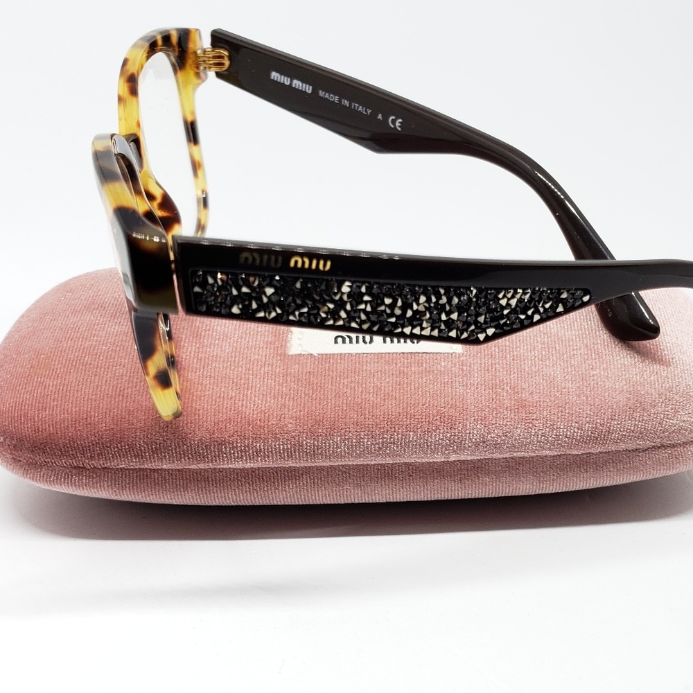 Miu Miu Rx Eyeglasses Cat eye Shinny Crystals